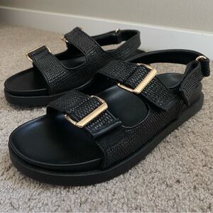 LOFT Black Sandal - Worn Once